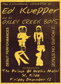 [Oxley Creek Playboys tour poster]